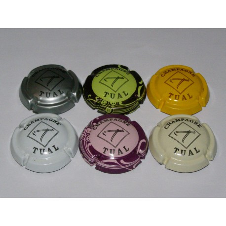 SERIE DE 6 CAPSULES DE CHAMPAGNE TUAL