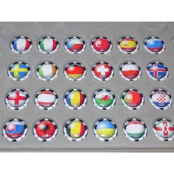 SERIE DE 24 CAPSULES DE CHAMPAGNE - JEAN DESPRET "Euro 2016"