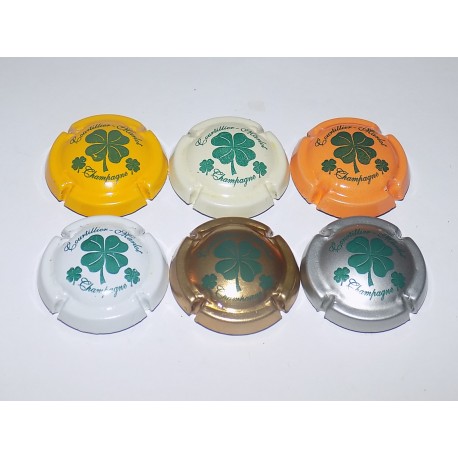 SERIE DE 6 CAPSULES DE CHAMPAGNE - COURTILLIER MARLOT