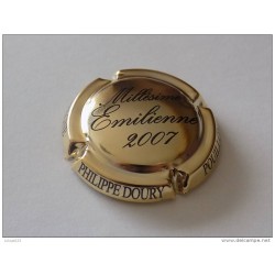 CAPSULE DE CHAMPAGNE PLAQUE OR  - DOURY PHILIPPE  "N°70 Emilienne 2007"