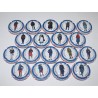 SERIE DE 18 CAPSULES DE CHAMPAGNE - BLANCHARD PUBLIER