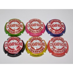 série de 6 capsules de champagne CHAURE. J.L