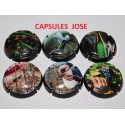 SERIE DE 6 CAPSULES DE CHAMPAGNE - GENERIQUE  "De la vigne à la Cave"