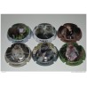 SERIE DE 6 CAPSULES DE CHAMPAGNE - HUBERT  "les Singes"