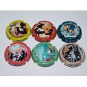 SERIE DE 6 CAPSULES DE CHAMPAGNE - DEVILLE JEAN PAUL