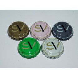 SERIE DE 5 CAPSULES DE CHAMPAGNE - SMEJ VELY N°7 au 7.d