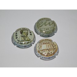 3 CAPSULES DE CHAMPAGNE - LACOURTE GUILLEMART N°50.c. 50.d  et 50.e