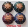 SERIE DE 4 CAPSULES DE CHAMPAGNE - GENERIQUE "Champagne Effervescence"