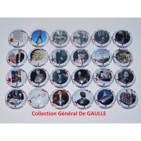 Série de 24 capsules de champagne - GAILLARD JOSE (Collection Charles de Gaulle)