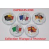 N°1224.SERIE DE 5 CAPSULES DE CHAMPAGNE - GENERIQUE "L'Europe à l'honneur "
