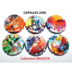 SERIE DE 6 CAPSULES DE CHAMPAGNE - GENERIQUE "Collection Mocata"