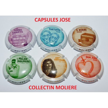 NEWS - Série de 6 Capsules de champagne Générique (Molière)