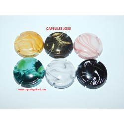 Série de 6 capsules de Champagne GENERIQUE (Marbres)