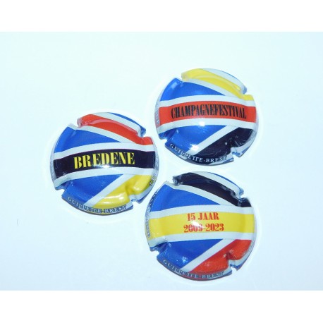 Série de 3 Capsules de champagne - GUILLETTE BREST (240 Exemplaires)
