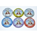 Série de 6 capsules de champagne - RAFFLIN - LEPITRE N°19