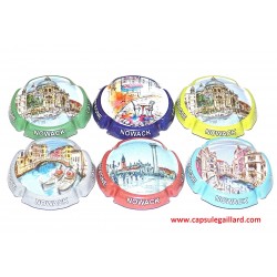 SERIE DE 6 CAPSULES DE CHAMPAGNE - NOWACK LAYOUR "Venise"