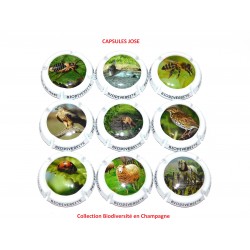 Série de 9 capsules de champagne - GENERIQUE (Biodiversité en Champagne)