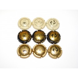 Série de 9 Capsules de champagne - LAURENT MOUGNIN N°25 au 27.a et N°48  au 48.b