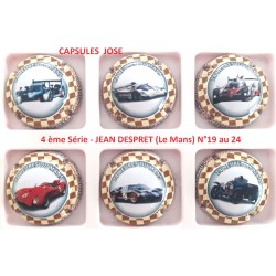 Série de 6 Capsules de champagne Jean DESPRET N°19 au 24 (Le Mans)
