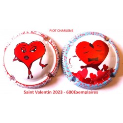 2 CAPSULES CHAMPAGNE PIOT CHARLENE - Saint Valentin (600 Exemplaires)