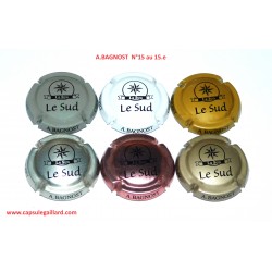 Série de 6 Capsules de champagne - A. BAGNOST  N°15 au 15.e