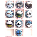 SERIE DE 10 CAPSULES DE CHAMPAGNE ARMAND BLIN (Avions) N°8