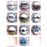 SERIE DE 10 CAPSULES DE CHAMPAGNE ARMAND BLIN (Avions) N°8