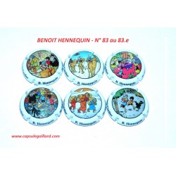SERIE DE 6 CAPSULES DE CHAMPAGNE - BENOIT HENNEQUIN N°83 au 83.e