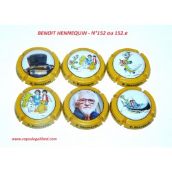 SERIE DE 6 CAPSULES DE CHAMPAGNE - BENOIT HENNEQUIN N°152 au 152.e