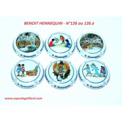 SERIE DE 6 CAPSULES DE CHAMPAGNE - BENOIT HENNEQUIN N°126 au 126.e