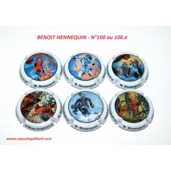 SERIE DE 6 CAPSULES DE CHAMPAGNE - BENOIT HENNEQUIN N°100 au 100.e