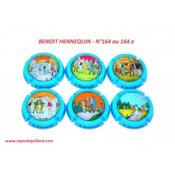 SERIE DE 6 CAPSULES DE CHAMPAGNE - BENOIT HENNEQUIN  N° 164