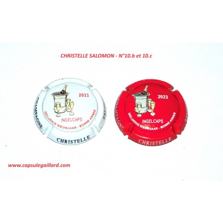 2 Capsules de champagne CHRISTELLE SALOMON N°10.b au 10.c