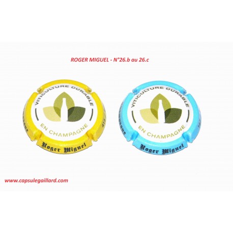 2 CAPSULES DE CHAMPAGNE - ROGER MIGUEL N°26.b et 26.c