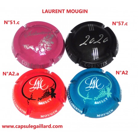 Série de 4 Capsules de champagne - LAURENT MOUGIN N°51.c - 57.c - A2 et A2.a