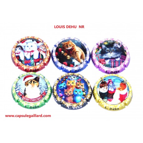 Série de 6 Capsules de champagne - LOUIS DEHU - NR - 240 Exemplaires