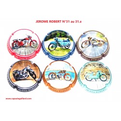 Série de 6 Capsules de champagne - JEROME ROBERT N°31 au 31.e
