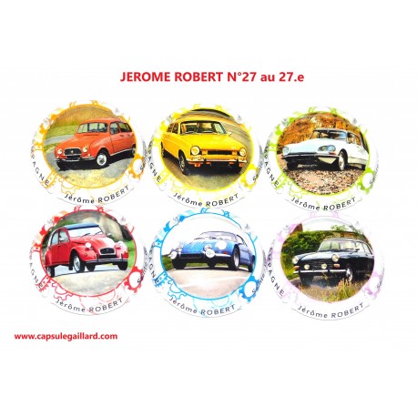 Série de 6 Capsules de champagne - JEROME ROBERT N°27 au 27.e