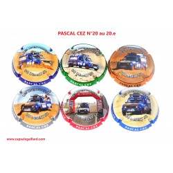Série de 6 Capsules de champagne - PASCAL CEZ N°20 au 20.e