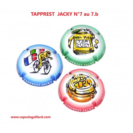 Série de 3 Capsules de champagne - TAPPREST JACKY N°7 au 7.b