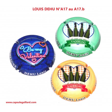 Série de 3 Capsules de champagne - LOUIS DEHU N°A17 au A17.b