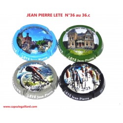 Série de 4 Capsules de champagne - JEAN PIERRE LETE  N°36 au 36.d