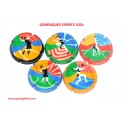 N°1431 - Série de 5 Capsules de champagne GENERIQUE ( Sports 2024)