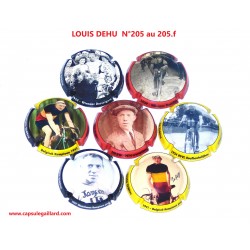 Série de 7 Capsules de champagne - LOUIS DEHU  N°205 au 205.f