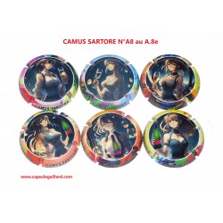 Série de 6 Capsules de champagne - CAMUS SARTORE - N°A8