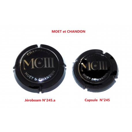 Capsule et Jéroboam  MOET et CHANDON N°245 et 245.a