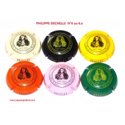 Série de 6 Capsules de champagne -PHILIPPE DECHELLE N°6 au 6.e
