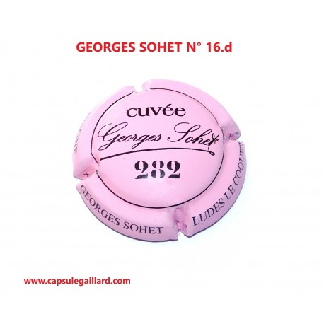 Capsule de champagne - GEORGES SOHET N°282