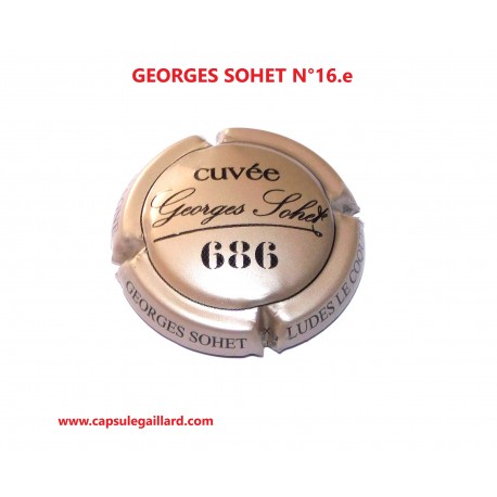 Capsule de champagne - GEORGES SOHET N°16.e