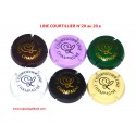 Série de 6 Capsules de champagne LINE COURTILLIER N°20 au 20.e